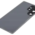 Back Cover Glass With Camera Lens For Samsung Galaxy S25 Ultra 5G (No Logo) (Aftermarket Plus) (Titanium Silver Blue)