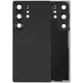 Back Cover Glass With Camera Lens For Samsung Galaxy S25 Ultra 5G (No Logo) (Aftermarket Plus) (Titanium Black)