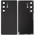 Back Cover Glass With Camera Lens For Samsung Galaxy S25 Ultra 5G (No Logo) (Aftermarket Plus) (Titanium Black)
