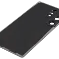 Back Cover Glass With Camera Lens For Samsung Galaxy S25 Ultra 5G (No Logo) (Aftermarket Plus) (Titanium Black)
