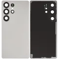 Back Cover Glass With Camera Lens For Samsung Galaxy S25 Ultra 5G (No Logo) (Aftermarket Plus) (Titanium White Silver)