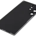 Back Cover Glass With Camera Lens For Samsung Galaxy S25 Ultra 5G (No Logo) (Aftermarket Plus) (Titanium White Silver)