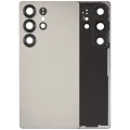 Back Cover Glass With Camera Lens For Samsung Galaxy S25 Ultra 5G (No Logo) (Aftermarket Plus) (Titanium Gray)