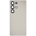 Back Cover Glass With Camera Lens For Samsung Galaxy S25 Ultra 5G (No Logo) (Aftermarket Plus) (Titanium Gray)
