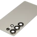 Back Cover Glass With Camera Lens For Samsung Galaxy S25 Ultra 5G (No Logo) (Aftermarket Plus) (Titanium Gray)