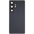 Back Cover Glass With Camera Lens For Samsung Galaxy S25 Ultra 5G (No Logo) (Aftermarket Plus) (Titanium Jet Black)