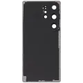 Back Cover Glass With Camera Lens For Samsung Galaxy S25 Ultra 5G (No Logo) (Aftermarket Plus) (Titanium Jet Black)