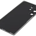 Back Cover Glass With Camera Lens For Samsung Galaxy S25 Ultra 5G (No Logo) (Aftermarket Plus) (Titanium Jet Black)