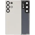 Back Cover Glass With Camera Lens For Samsung Galaxy S25 Ultra 5G (No Logo) (Aftermarket Plus) (Titanium Pink Gold)