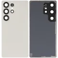 Back Cover Glass With Camera Lens For Samsung Galaxy S25 Ultra 5G (No Logo) (Aftermarket Plus) (Titanium Pink Gold)