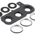 Back Camera Lens With Cover Bezel Ring For Samsung Galaxy S25 Plus 5G (Blue Black)