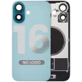 Back Glass w/ MagSafe Magnet For iPhone 16 (No Logo) (Aftermarket) (Teal)