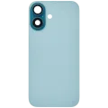 Back Glass w/ MagSafe Magnet For iPhone 16 (No Logo) (Aftermarket) (Teal)