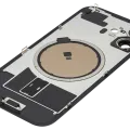 Back Glass w/ MagSafe Magnet For iPhone 16 (No Logo) (Aftermarket) (Black)
