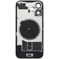 Back Glass w/ MagSafe Magnet For iPhone 16 (No Logo) (Aftermarket) (White)