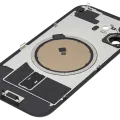 Back Glass w/ MagSafe Magnet For iPhone 16 (No Logo) (Aftermarket) (White)