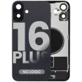 Back Glass w/ MagSafe Magnet For iPhone 16 Plus (No Logo) (Aftermarket) (Black)