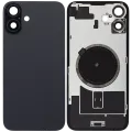 Back Glass w/ MagSafe Magnet For iPhone 16 Plus (No Logo) (Aftermarket) (Black)