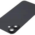 Back Glass w/ MagSafe Magnet For iPhone 16 Plus (No Logo) (Aftermarket) (Black)