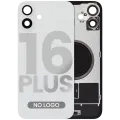 Back Glass w/ MagSafe Magnet For iPhone 16 Plus (No Logo) (Aftermarket) (White)
