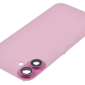 Back Glass w/ MagSafe Magnet For iPhone 16 Plus (No Logo) (Aftermarket) (Pink)