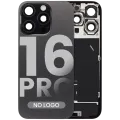 Back Glass w/ MagSafe Magnet & NFC & Flashlight Flex For iPhone 16 Pro (No Logo) (Aftermarket) (Black Titanium)