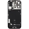 Back Glass w/ MagSafe Magnet & NFC & Flashlight Flex For iPhone 16 Pro (No Logo) (Aftermarket) (Black Titanium)