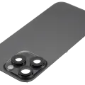 Back Glass w/ MagSafe Magnet & NFC & Flashlight Flex For iPhone 16 Pro (No Logo) (Aftermarket) (Black Titanium)