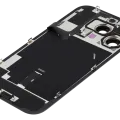 Back Glass w/ MagSafe Magnet & NFC & Flashlight Flex For iPhone 16 Pro (No Logo) (Aftermarket) (Black Titanium)