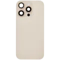 Back Glass w/ MagSafe Magnet & NFC & Flashlight Flex For iPhone 16 Pro (No Logo) (Aftermarket) (Desert Titanium)