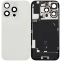 Back Glass w/ MagSafe Magnet & NFC & Flashlight Flex For iPhone 16 Pro (No Logo) (Aftermarket) (White Titanium)