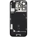 Back Glass w/ MagSafe Magnet & NFC & Flashlight Flex For iPhone 16 Pro (No Logo) (Aftermarket) (White Titanium)