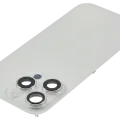 Back Glass w/ MagSafe Magnet & NFC & Flashlight Flex For iPhone 16 Pro (No Logo) (Aftermarket) (White Titanium)