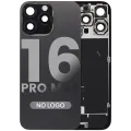 Back Glass w/ MagSafe Magnet & NFC & Flashlight Flex For iPhone 16 Pro Max (No Logo) (Aftermarket) (Black Titanium)