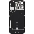 Back Glass w/ MagSafe Magnet & NFC & Flashlight Flex For iPhone 16 Pro Max (No Logo) (Aftermarket) (Black Titanium)