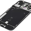 Back Glass w/ MagSafe Magnet & NFC & Flashlight Flex For iPhone 16 Pro Max (No Logo) (Aftermarket) (Black Titanium)