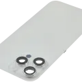 Back Glass w/ MagSafe Magnet & NFC & Flashlight Flex For iPhone 16 Pro Max (No Logo) (Aftermarket) (White Titanium)