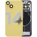 Back Glass w/ MagSafe Magnet & NFC & Flashlight Flex For iPhone 14 (Used OEM Pull: Grade B) (Yellow)
