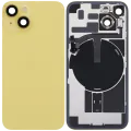 Back Glass w/ MagSafe Magnet & NFC & Flashlight Flex For iPhone 14 (Used OEM Pull: Grade B) (Yellow)