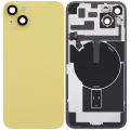 Back Glass w/ MagSafe Magnet & NFC & Flashlight Flex For iPhone 14 Plus (Used OEM Pull: Grade B) (Yellow)