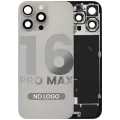 Back Glass w/ MagSafe Magnet & NFC & Flashlight Flex For iPhone 16 Pro Max (No Logo) (Aftermarket) (Natural Titanium)