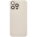 Back Glass w/ MagSafe Magnet & NFC & Flashlight Flex For iPhone 16 Pro Max (No Logo) (Aftermarket) (Desert Titanium)