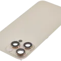 Back Glass w/ MagSafe Magnet & NFC & Flashlight Flex For iPhone 16 Pro Max (No Logo) (Aftermarket) (Desert Titanium)