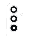 Back Camera Lens (Glass Only) With Adhesive For Samsung Galaxy S25 Plus 5G (3 Piece Set) (All Colors)
