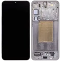 OLED Assembly With Frame For Samsung Galaxy S25 Plus 5G (US & International Version) (Service Pack) (Silver Shadow)