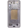 OLED Assembly With Frame For Samsung Galaxy S25 Plus 5G (US & International Version) (Service Pack) (Silver Shadow)