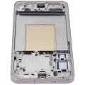 OLED Assembly With Frame For Samsung Galaxy S25 Plus 5G (US & International Version) (Service Pack) (Silver Shadow)