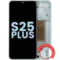 Дисплейний модуль (OLED) для Samsung Galaxy S25 Plus 5G (US & International Version) з рамкою (Service Pack) (Mint)