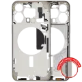 Mid-Frame Housing W/ Small Parts For iPhone 15 Pro Max (EU / Global Version) (Used OEM Pull: Grade B) (Natural Titanium)