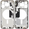 Mid-Frame Housing W/ Small Parts For iPhone 15 Pro Max (EU / Global Version) (Used OEM Pull: Grade B) (Natural Titanium)